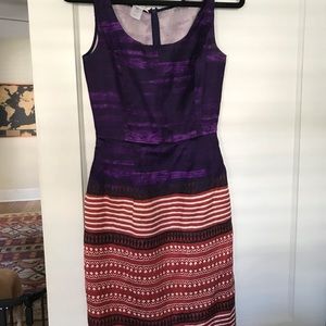 Oscar de la Renta Aztec print dress